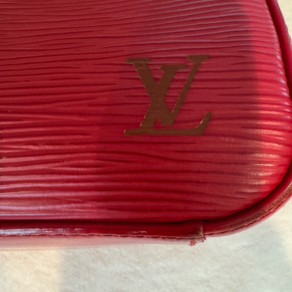 Louis Vuitton Red Epi Leather Dome Satchel - Picture 2 of 4